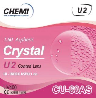 Tròng kính Crystal by Chemi U2 1.60 ASP HMC