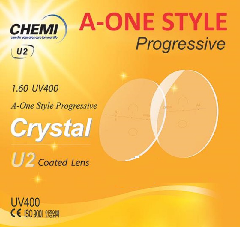 Tròng kính A-ONE STYLE by Chemi U2 1.60 USH (Đa tròng)