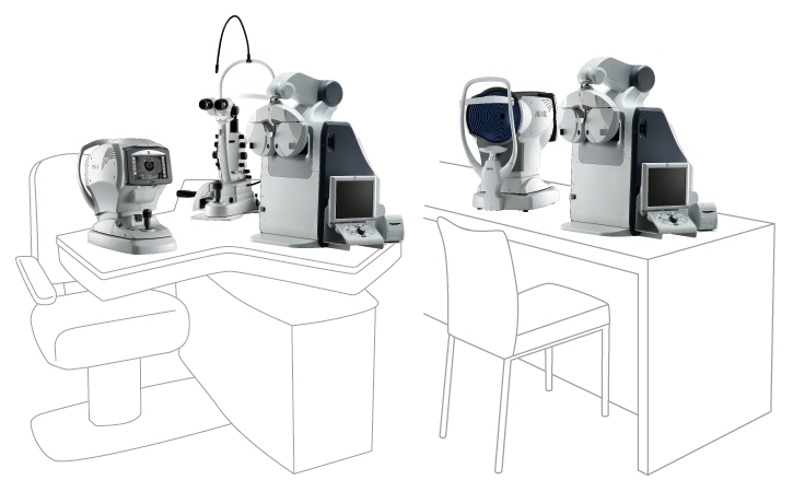 BÀN ĐO HỆ THỐNG KHÚC XẠ NIDEK TS-610