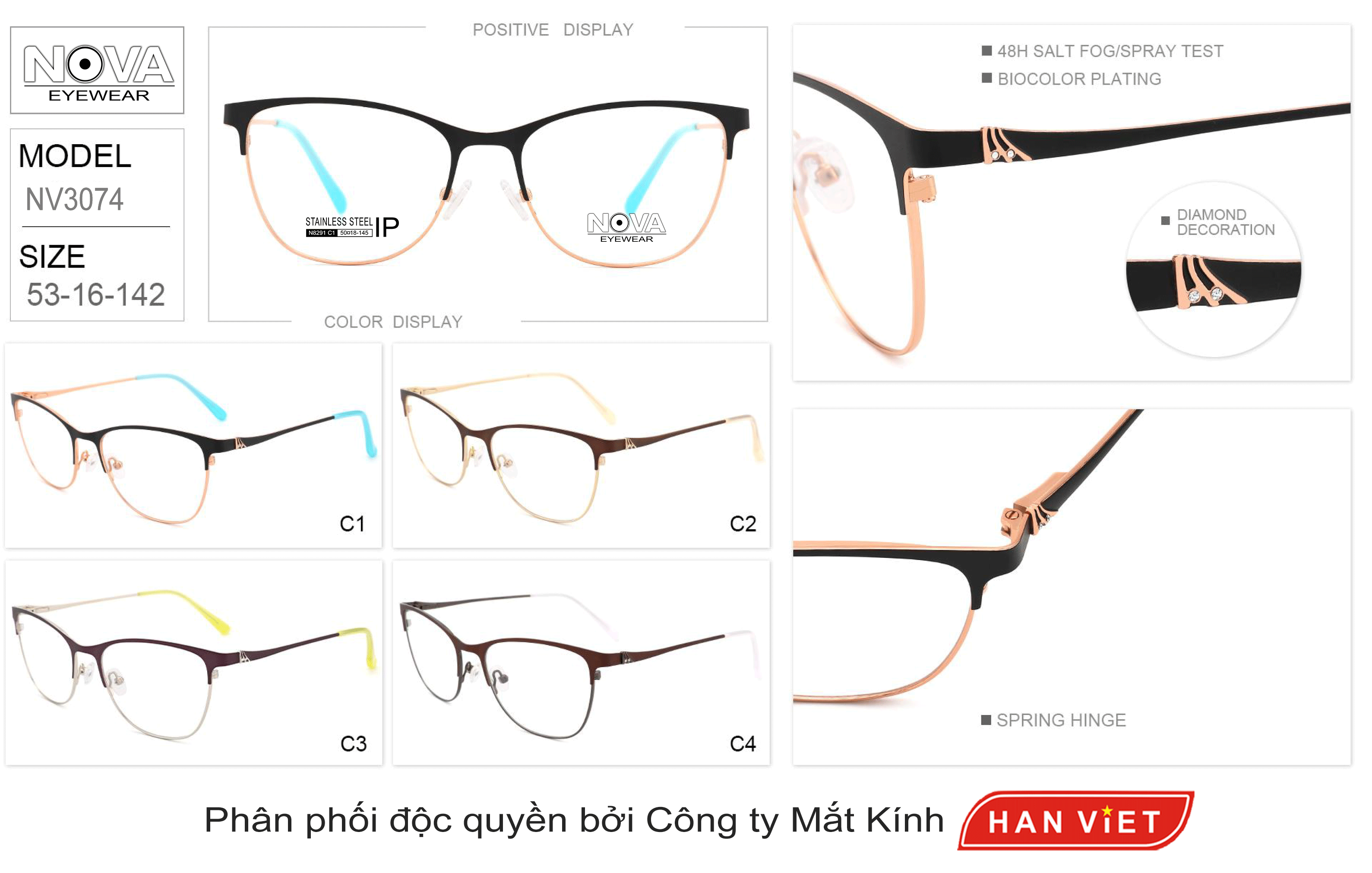 GỌNG NỮ BETA TITANIUM NIKKO (SPECIAL PRODUCTS)