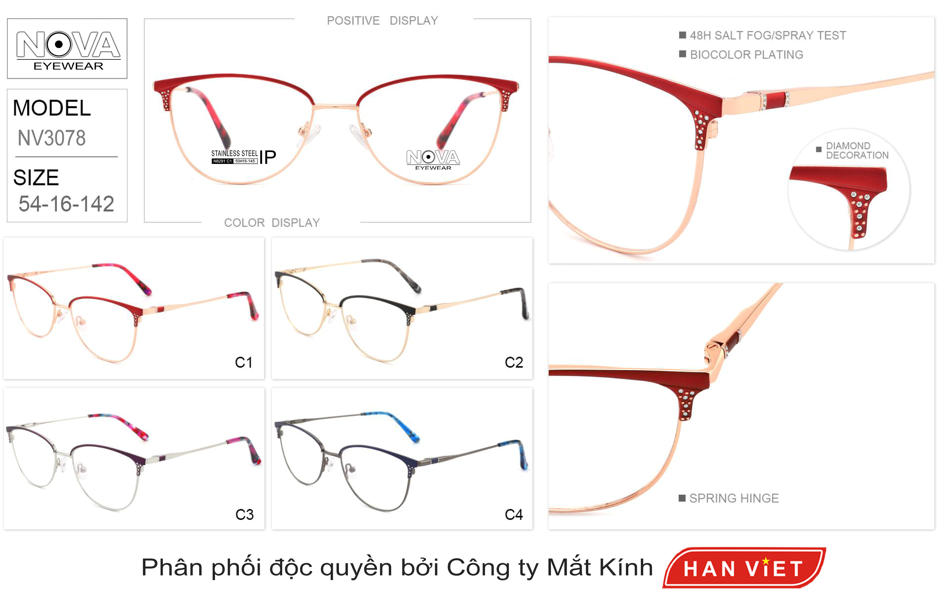 GỌNG NỮ BETA TITANIUM NIKKO (SPECIAL PRODUCTS)